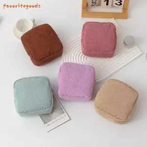 Túi đựng son môi trang điểm FAVORITEGOODS, Túi đựng mỹ phẩm Mini du lịch, Túi vải nhung di động Túi nhỏ vệ sinh Khăn ăn tổ chức
