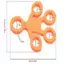 Springevenstar Ngón Tay Cầm Vòng Silicon Tập Thể Dục Chống Căng Thẳng Dây Tập Thể Dục Cáng 3 Cấp Độ Ibs Ngón Tay Cảm Giác Đồ Chơi Cho Tự Kỷ ADHD Springevenstar