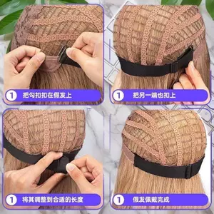 AqToCna 1 Cái Dây Co Giãn Có Thể Điều Chỉnh Cho Tóc Giả Làm Phụ Kiện Tóc Giả Có Thể Điều Chỉnh Tóc Giả Ban Nhạc Để Giữ Tóc Giả Chống Trượt Tóc Giả Ban Nhạc AqToCna