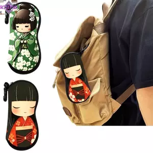 Túi đựng kính râm RTJIFSS, chống nước với túi đựng kính râm móc khóa, phụ kiện kính mắt bằng da treo di động sáng tạo