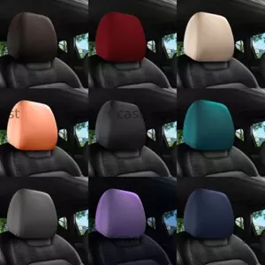 Vỏ bọc ghế CAST, Vỏ tựa đầu ô tô thực tế đàn hồi, Phụ kiện nội thất ô tô màu trơn chống trượt chống bụi bẩn