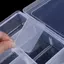 Hộp đựng dụng cụ đa chức năng VFZ 20 * 13,5 * 4,5cm Lớn 8 Lưới Hộp lưu trữ bằng nhựa Vít Electronicponent Trong suốt sắp xếp OTE
