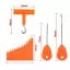 AIHOM Mồi Cá Chép Bộ 4 Phụ Kiện Dụng Cụ Đa Chức Năng Bền Đẹp Hoàn Hảo Cho Angling Nước Ngọt,