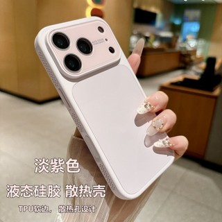 Ốp Điện Thoại Silicon Lỏng Tản Nhiệt Cho iPhone 17Promax 17Pro 14 15 16 Pro Max Chống Sốc Toàn Ống Kính Bảo Vệ Nam Nữ Vỏ Di Động