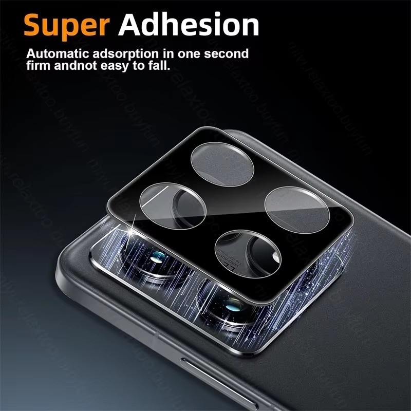 Ốp lưng bảo vệ ống kính máy ảnh cho Xiaomi 17T Pro/17T Pro Max/17 Ultra, viền đen, kính cường lực