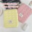 Túi đựng laptop chống sốc màu pastel xinh xắn, họa tiết nơ đơn giản, chất liệu lông mềm, phù hợp iPad máy tính bảng
