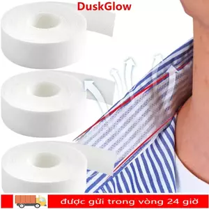 Vòng cổ DUSKGLOW Chống bẩn, Miếng lót mồ hôi cổ 8 / 80M dùng một lần, Băng thấm mồ hôi thoáng khí tự dính bền bỉ cho áo sơ mi Áo lót mũ cổ áo