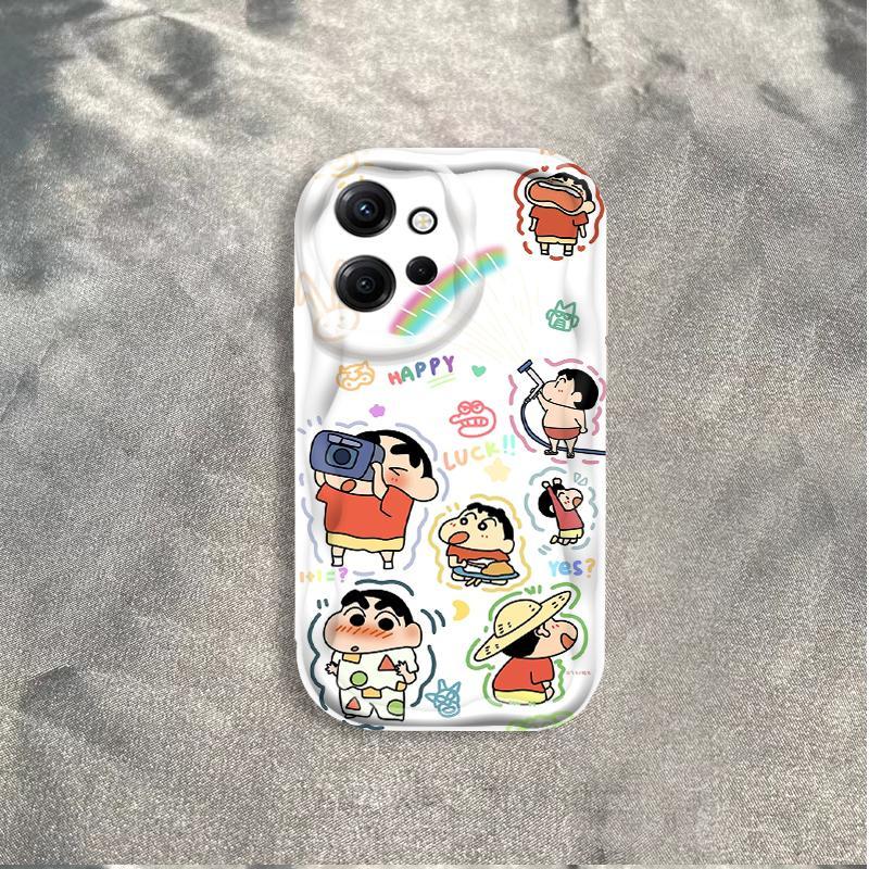 Thích hợp cho Redmi Note 12 4G Wave Soft Crayon Shin-chan Vỏ điện thoại chống sốc