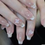 Mảnh Làm Móng Tay Nhỏ Tươi Thời Trang Cổ Điển Tinh Khiết Desire Phong Cách Mắt Mèo Tươi Bướm Đeo Giữa Chiều Dài Móng Tay