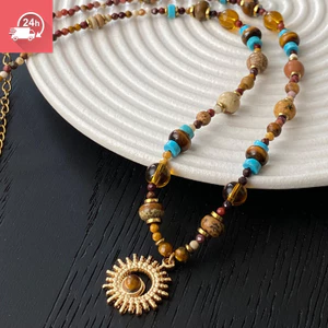 Vòng cổ cao cấp mới dành cho nữ Bohemian Pearl Retro