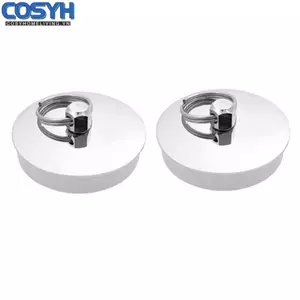 <cosyh>2 Pieces Stainless Steel Drain Stoppers for Sink and Bathtub 46mm 56mm Rustproof