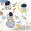 <cosyh>Creative PVC Cartoon Astronaut Wall Stickers Outer Space Theme Flat Wall Sticker