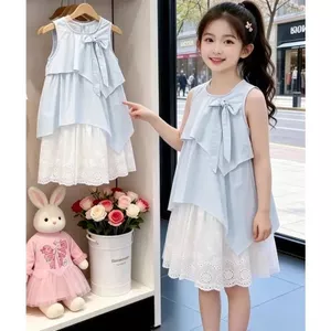 Đầm công chúa thời trang đẹp không tay khổng lồ phong cách mới mùa hè cho bé gái