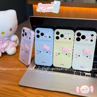 Ốp Lưng Cho IPhone 17 11 15 16 13 14 12 Pro Max XR X XS Max AIR 7 16 8 Plus SE Bìa Mềm Búp Bê Kitty 3D Hoạt Hình