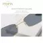 PNPIA- Y2K Harajuku Kính khung vuông nhỏ dành cho nữ Kính mắt kim loại cổ điển Kính mắt đọc sách trong suốt Kính mắt ánh sáng xanh