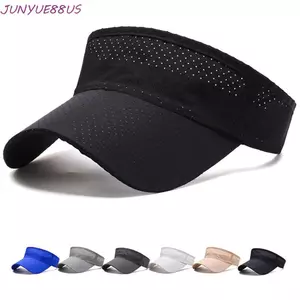 JUNYUE88US Mũ chạy bộ, Mũ quần vợt chống tia cực tím khô nhanh, Đi bộ đường dài Golf Tấm che nắng có thể điều chỉnh thoáng khí Mũ rỗng mùa hè
