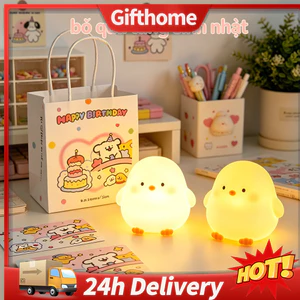🚚【giao Hàng 24h】Hoạt Hình Hình Hình Gà Mini Đèn Tặng Bộ Gấu Trúc Dễ Thương Thỏ Đèn Ngủ Để Bàn Trang Trí Người Bạn Quà Tặng Sinh Nhật