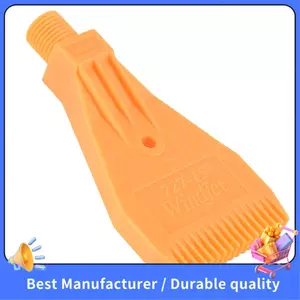 1 / 4BSP Nam Thread ABS Lỗ Đơn Thổi Không Khí Phẳng Jet Nozzle Màu Vàng