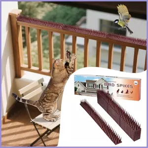Chim Defender Spikes 12 Miếng Chống Rỉ Sét Cắt Động Vật Chặn Gai Để Giữ Chim Đi Cho Mèo Gấu Trúc mueadsyvn