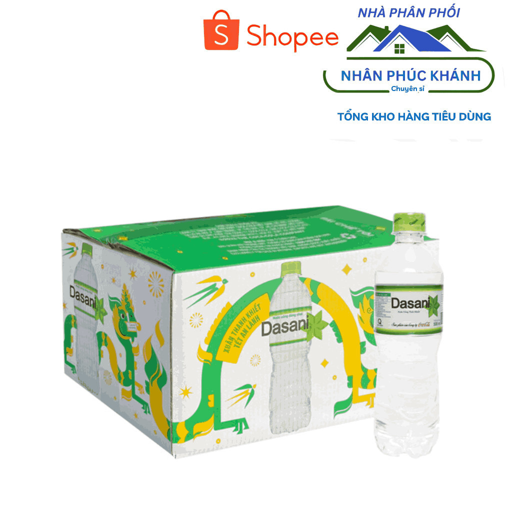 Nước suối Dasani 510ml ( 24 chai) - Thùng - Giá bao tốt