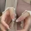 Móng Tay Nhẹ Nhàng Pháp Hạt Thủy Tinh Mắt Mèo Nhấp Nháy Miếng Dán Làm Trắng Da Cao Cấp Handmade Đơn Giản Mặc