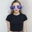 THEGIRL8B Kính Mát Lớn, Đạo Cụ Tiệc Vuông Nhựa, Khung Lớn Ngộ nghĩnh Phong Cách Vintage Mới Lạ Ảnh Đạo Cụ Hóa Trang