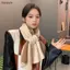Bigapple Thời Trang Mới Dễ Thương Nai Sừng Tấm Dệt Kim Yếm Và Thi Chống Lạnh Giữ Ấm Khăn Choàng RDG