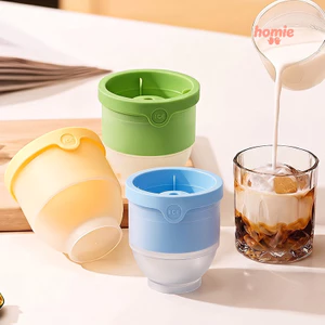 Khuôn làm đá viên hình cầu cho rượu whisky, làm bằng nhựa an toàn thực phẩm, đông lạnh nhanh, dễ lấy đá ra,