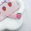 AqToCna 2 Chiếc Dễ Thương Ngọt Ngào Dâu Kẹp Tóc Màu Hồng Đáng Yêu Bé Gái Nổ Kẹp BB Snap Kẹp Phụ Kiện Tóc AqToCna