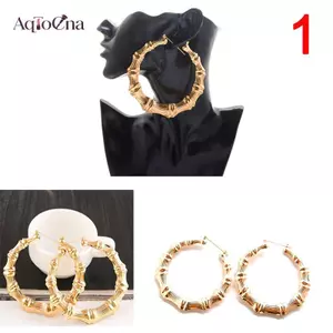 AqToCna Bông Tai Tre Lớn Hip-Hop Bông Tai Nữ Vòng / Vòng Tai Vòng Tròn AqToCna