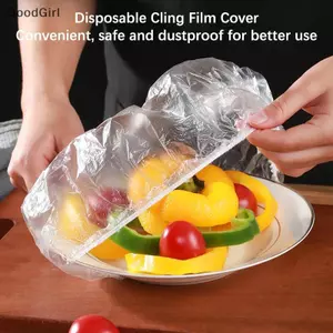 50 / 100 Chiếc Bao Đựng Thực Phẩm Dùng Một Lần Túi Bảo Quản Rau Quả Thực Phẩm Bát Co Giãn Cốc Bao Bếp Túi Phim Giữ Tươi VN
