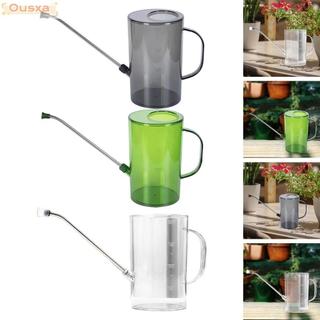 Xô tưới nước OUSXA, Bình tưới vườn bằng thép không gỉ 1,5L / 2L, di động có dấu tích Vòi phun dài Ấm đun nước tưới vườn văn phòng Cây trồng trong nhà