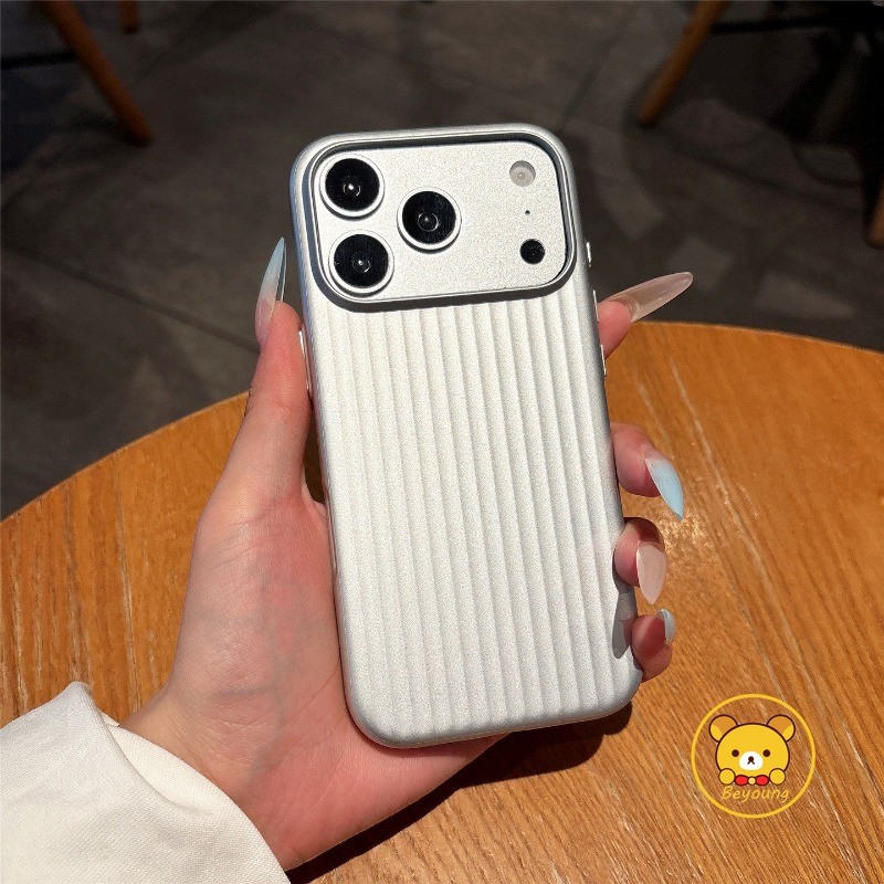 Ốp Điện Thoại Sóng 3D Cho Xiaomi Poco X8 Pro Max X7 F8 F7 Ultra F6 F5 Pro 5G Vỏ Sang Trọng Sơn Kim Loại Kinh Doanh Vỏ Cứng Mờ Đơn Giản