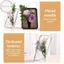 Bình hoa Houdou Frame - Bình Acrylic trong suốt cho hoa, Bình nghệ thuật hiện đại để trang trí nội thất, Bình trang trí cho máy tính để bàn Giá sách VN