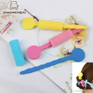 Nhíp 3 Miếng Bọt Bọt Mềm DIY Tạo Kiểu Tóc Con Lăn Thanh Linh Hoạt Tạo Kiểu Tóc Máy Uốn VN
