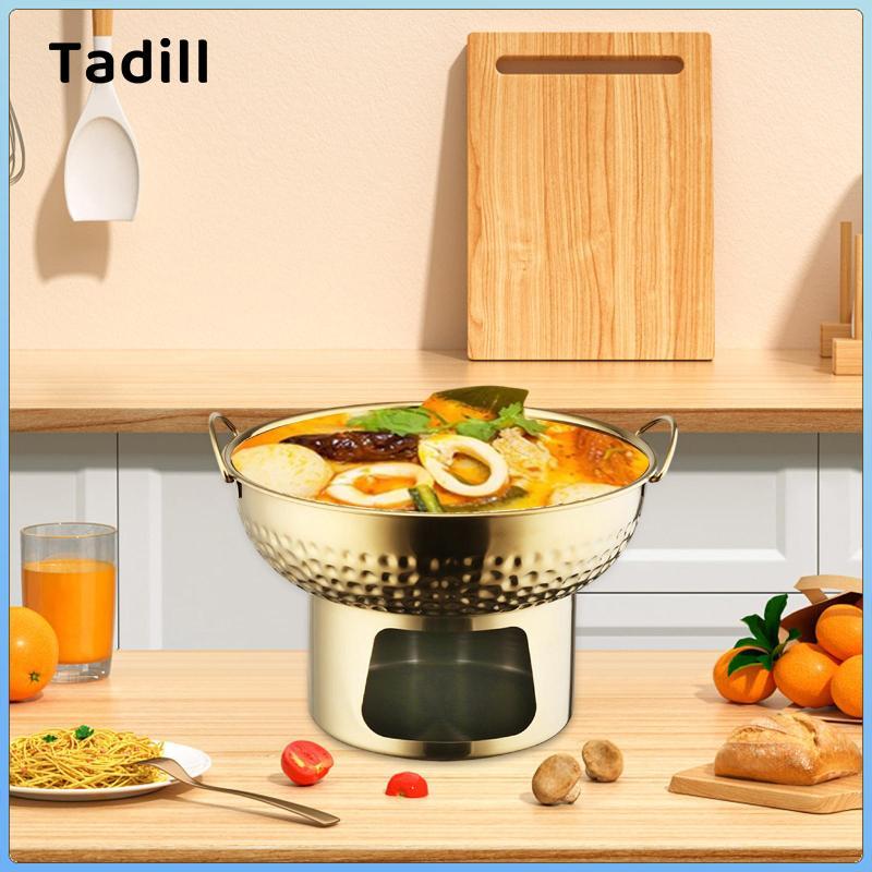 Thái Tom Lẩu Inox Fondaue Nồi Búa Nhìn Mini Steamboat Hearty Stew Hộp Đựng Và Hương Vị Trung Tính Cho Các Bữa Tiệc Gia Đình