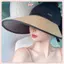 JRP Mùa Hè Mũ Chống Nắng Cho Nữ Dệt Tay Rỗng Mũ Lớn Vành Ngoài Trời Đi Xe Đạp Chống Tia UV Tấm Che Mũ Thời Trang Quà Tặng JRP