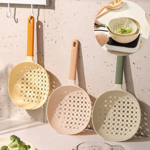 Mới Lớn Bếp Lọc Thìa Chống Dính Chịu Nhiệt Thực Phẩm Nhựa Skimmer Colander