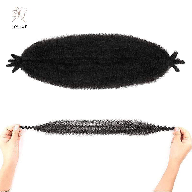 HNKMP 16 Inch Kinky Twist Marley Bện Móc Tóc Tổng Hợp Pre-Separated Springy Afro Twist Tóc Cho Bướm Locs Bím Tóc.