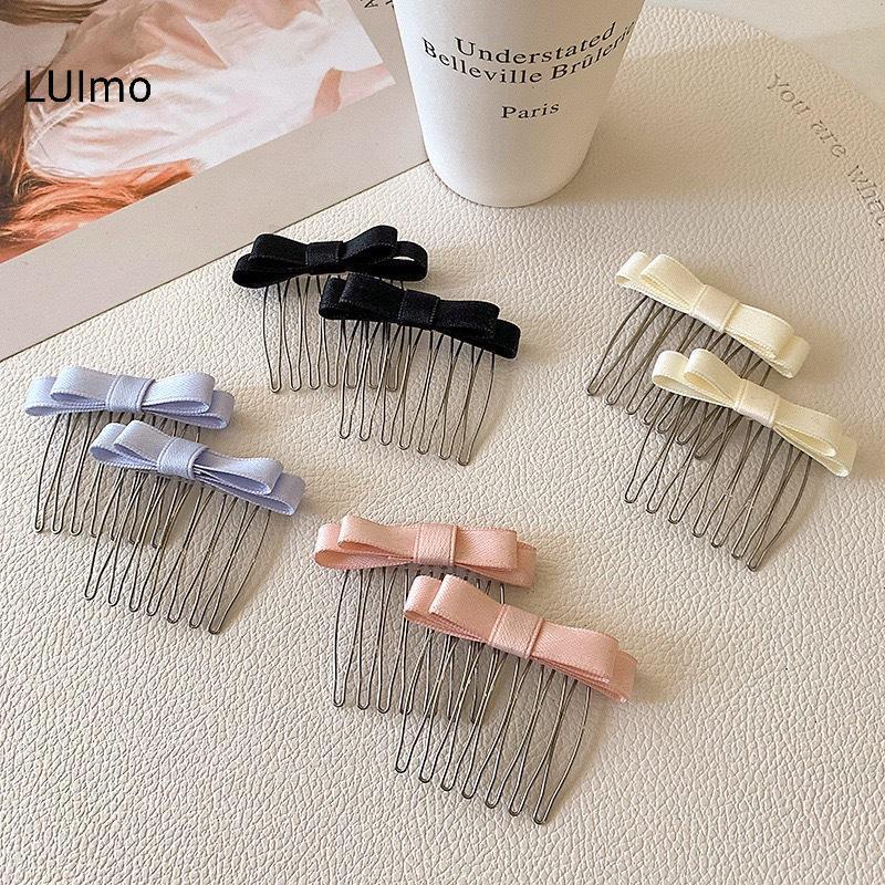 LUImo 2 Chiếc Trang Trí Tóc Nơ Xoăn Nổ Kẹp Cho Bên Trên Tóc Phụ Kiện SBS