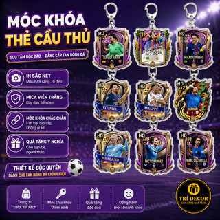 Móc Khóa FC Mobile Móc Khóa Bóng Đá Thẻ Cầu Thủ Messi, , Beckham, Torres, Mbappé... Sưu Tm- decor