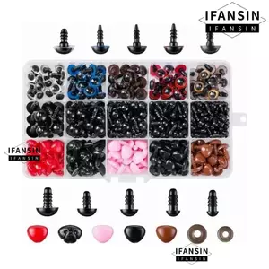 FANSIN 752 Chiếc Mắt Nhựa, Có Vòng Giặt Các Loại Kích Thước Mũi Nhựa, Thủ Công Làm Các Loại Màu Sắc Thú Nhồi Bông Thủ Công Làm Đồ Chơi Sang Trọng