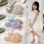 2026 Giày Sandal Trẻ Em Bé Gái Mặc Bên Ngoài Thoáng Khí Giày Đi Biển Pha Lê Thạch Đế Mềm Bé Gái Giày Công Chúa