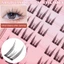 36 Cái Keo Không Dính Lông Mi Giả Cụm Mắt Mèo Cổ Tích 5-12mm C Curl DIY Trang Điểm