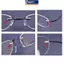 MAKY 100 Chiếc Kính Không Vành Chiều Dài 7mm / 2.2mm Cắm Cao Su Đôi Lo Bule Cho Kính Theo Đơn Phụ Kiện Thiết Bị VN