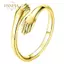 PNPIA- Nhẫn trang sức bạc 925 tình yêu ôm nhẫn thời trang cổ điển thủy triều chảy vòng mở