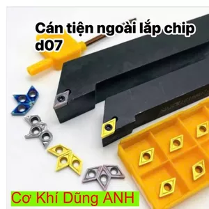 Cán dao tiện ngoài lắp chip D07 DCMT07