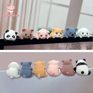 PWSEND Trang trí màn hình điều hướng ô tô, TV máy tính nhựa Đồ trang trí động vật nhỏ, Quà tặng Sáng tạo Showpiece Bàn cạnh đồ trang trí