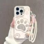 ốp lưng iphone Móng vuốt mèo màu hồngcho 17 11 12 13 14 15 Iphone16 Iphone 7 xs xr Pro Max Plus