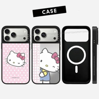 Ốp điện thoại cứng gương hình mèo chấm bi từ tính cho iPhone 17 Pro Max 17 Air 16 Plus 15 14 13 12 11 Vỏ chống sốc